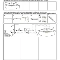 Differnz fontein 32x12.5x32cm Keramiek 1 kraangat 1 wasbak Wit