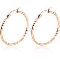 Cilla Jewels Hoop oorringen Dames Edelstaal Rose-50mm