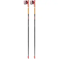 LEKI Trailrunning stok Vertical K View Carbon/White/Neon Red - 125 cm