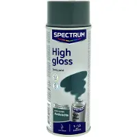 Spectrum 2x Spuitverf | Spuitlak Antraciet | 2x Spuitbus à 400 ml | Antraciet Hoogglans | Sneldrogend | Binnen & Buiten |