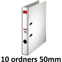 Esselte 10 x Ordner Basic - rug 50mm - A4 - Wit