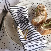 Rivièra Maison - RM Elegant Napkin Ring - servetring - zwart metaal