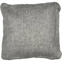 Mars & More *kussen wol look rafel grijs/wit 45x45cm*