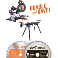 Evolution - COMBOPACK R255SMS+ + MITRESTAND + ZAAGBLAD HOUT - DIA 255 MM - 2000W - 32KG