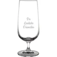 Fusion Gegraveerde bierglas op voet 41cl De Leukste Vriendin