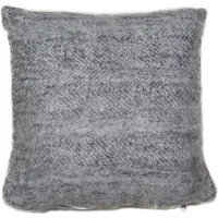 Mars & More *kussen wol look zig zag grijs/wit 45x45cm*
