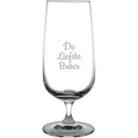 Fusion Gegraveerde bierglas op voet 41cl De Liefste Broer