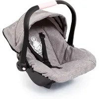 Bayer - Autostoeltje Deluxe Car Seat voor poppen - Grijs met kroon