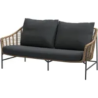 4 Seasons Outdoor Timor living bench 2.5 seaters Harvest with 3 cushions