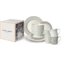Laura Ashley Wild Clematis serviesset 16-delig