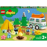 LEGO 10946 DUPLO Familieavontuur met kampeerbus, speelgoedauto, leerspeelgoed voor kinderen vanaf 2 jaar