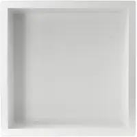 Guido Gusto Mat Wit RVS Inbouwnis 30x30x7cm