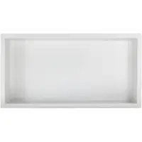 Guido Gusto Mat Wit RVS Inbouwnis 30x60x10cm