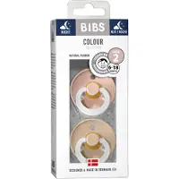 BIBS Glow Fopspeen 6-18 Maanden Vanilla/Blush