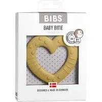 BIBS Bitie Heart Mustard Bijtring 3100254