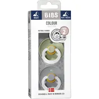 BIBS Glow in the Dark Fopspeen Sage - Cloud 6-18 Maanden 2 St Speen