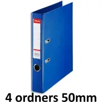 Esselte 4 x Ordner Basic - rug 50mm - A4 - Blauw