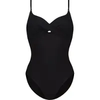 Cyell Caviar - Dames Badpak - Overslag look met lichte padding - Zwart