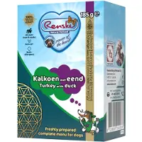Renske vers bereid kalkoen met eend natvoer hond (tetra) 24 x 185 g