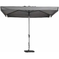 Madison Stokparasol Delos 300 x 200 cm light grey zonwering