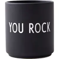 Design Letters favoriete mok 25 cl You rock-black