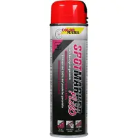 Bauhaus Spotmarker - Fluo rood - 500 ml - Afwerkingslaag