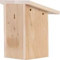Esschert Design Vogelhuisje Nestkast Pimpelmees in Giftbox- Nestkastje - - Houtkleur - NK93
