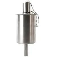 Esschert Design Tuinfakkel Fancy Flames Zilver 7,8 X 7,8 X 115,5 Cm