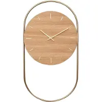 Andersen Furniture A-Wall wandklok 41x76 cm Oak-brass