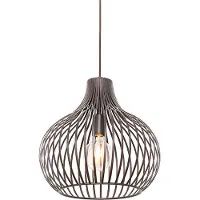 QAZQA Moderne hanglamp bruin 38 cm - Saffira