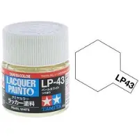Tamiya Hobbyverf Enamel verf - LP-43 Mica Pearl White - Gloss - Lacquer Paint - Verf potje - 10 ml