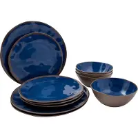 Bo Camp - Servies - Halo - 12 Stuks - Blauw