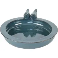 Esschert Design Vogelbad Keramiek Petrol Blauw blauw Keramiek