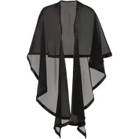 Bonprix Poncho sjaal met fijne satijndetail maat 0