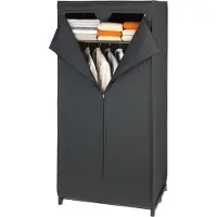 Wenko Kledingkast Deep Black Met Plank