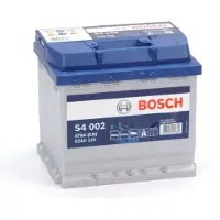 Bosch S4 002 Blue Accu 52 Ah voor o.a. ABARTH, ALFA ROMEO, AUDI, AUSTIN, AUTOBIANCHI, BARKAS, BMW, CHEVROLET, CITROEN, DACIA, DAEWOO, DALLAS, DODGE, FIAT, FORD, HONDA, HYUNDAI, INNOCENTI, KIA, LANCIA, LOTUS, MEGA, MG, MINI, MITSUBISHI, NISSAN, OPEL, PEUGEOT, PIAGGIO, RENAULT, ROVER, SEAT, SKODA, SMART, SUZUKI, TOYOTA, VOLKSWAGEN