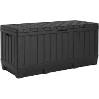 Keter Kentwood Opbergbox – Antraciet – 350l - 128x53,6x59cm