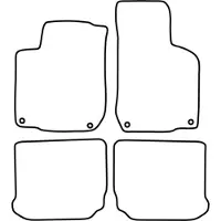 TCP Automatten | Mattenset Volkswagen Golf IV - 1998 - 2001