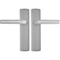 Axa Deurbeslag | Deurklink met blindschild | | Curve (Aluminium)