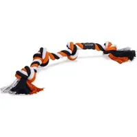 Beeztees Flostouw 4 Knopen Zwart/oranje 57 X 6 X 5 Cm