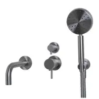 Sento Stainless Beldeaux 2000 RVS inbouw bad doucheset met thermostaat