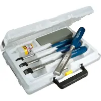 Stanley handgereedschap Houtbeitelset 6-delig (6, 12, 18, 25 mm + olie & slijpsteen) - 0-16-130