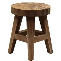 AVH-Collectie Boomstam krukje rond 4 poot 36x36xH46 cm 4 poten
