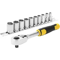 Stanley ratelset 1/4" 72T 11-delig