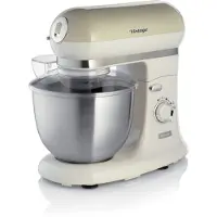 Ariete 1588/03 - Vintage keukenmachine - 5.5 liter - 3 accessoires - 2400 Watt - 7 snelheden - Beige