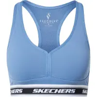 SKECHERS Go Walk Jacquard Bra W3BR90-BLGY, Vrouwen, Blauw, Sport Beha, maat: M