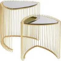 Kare design Bijzettafel Triangle Set van 2