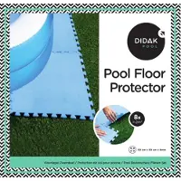 Didak Vloertegels 50 x 50 x 0,8 cm - blauw - set 8 stuks
