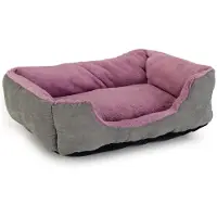 Beeztees PLUCHE LIGBED BABOO KAT GRIJS PAARS 48 X 37 X 18 CM