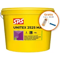 SPS Unitex 2525 Mat Muurverf - Op Kleur Gemengd - 4L
